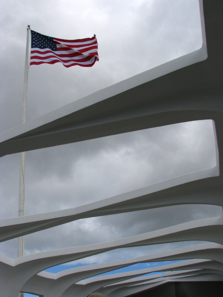 Flag over the USS Arizona